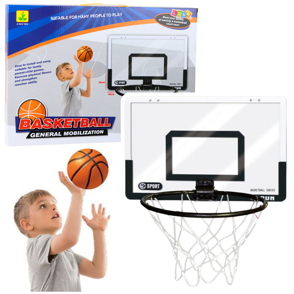 LEAN Toys Basketball-Set, Backboard, Schild, Korb, Ballpumpe