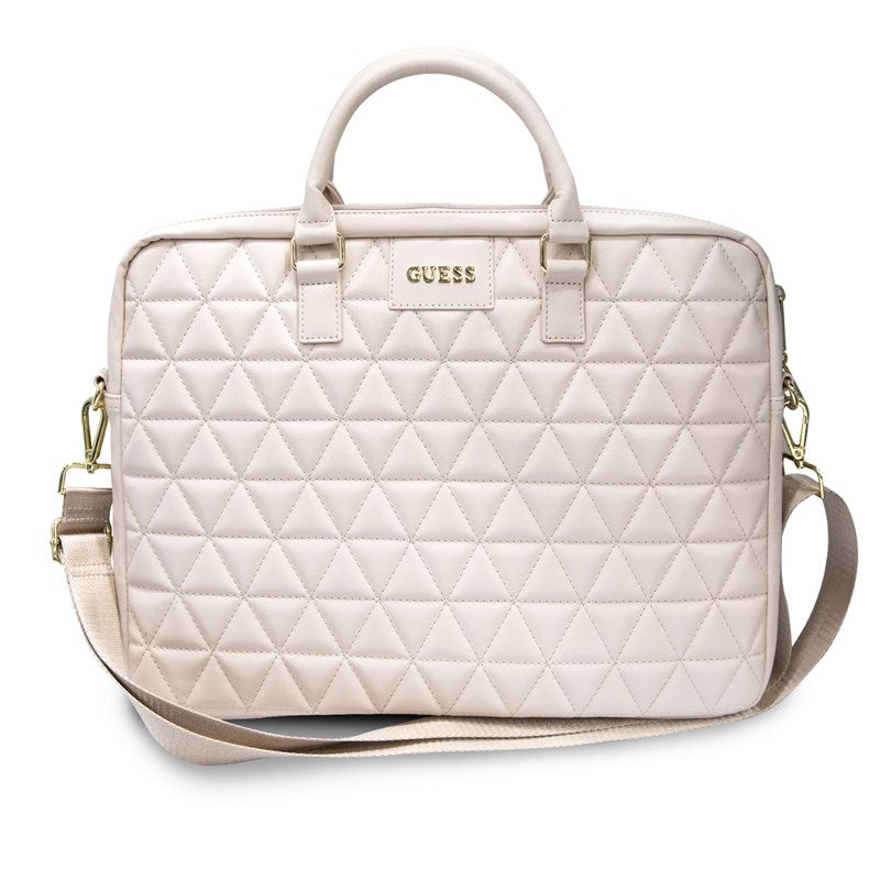 Prošívaná Tasche für Computer Guess - 15" Laptop-Tasche (rosa)