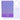 LEAN Liniertes Notizbuch mit holografischen Muscheln, Lila, A6, 80 Blatt