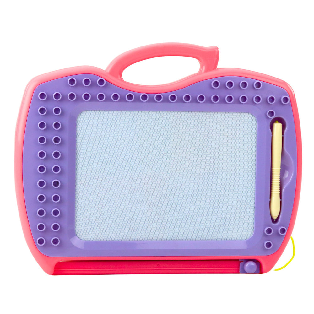 Magnettafel mit Schiebestempeln Muster Rosa