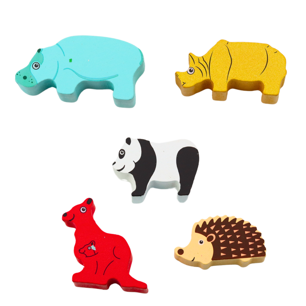 LEAN Toys Balanced Animals Geschicklichkeitsspiel aus Holz 13El – Produktabbildung 2