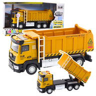 LEAN Toys Baufahrzeug Gelber Kipper
