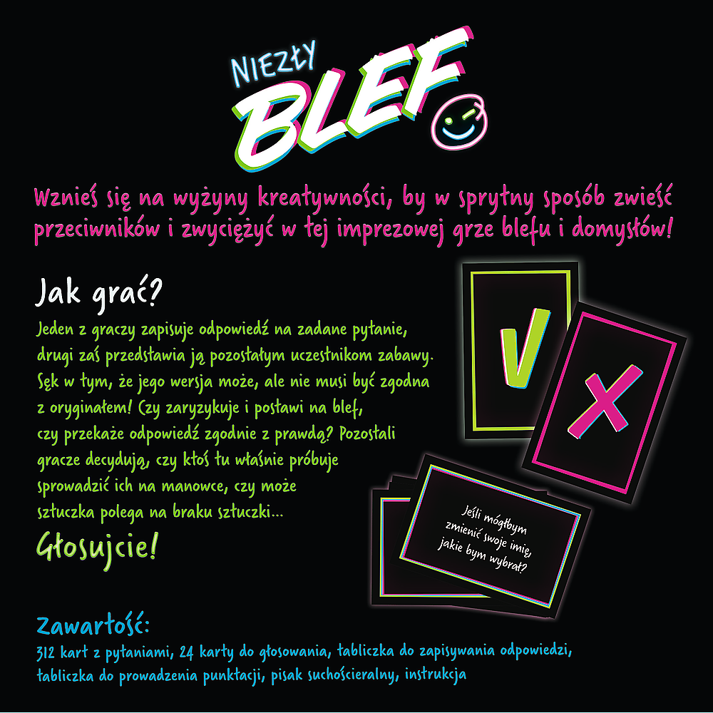 Trefl Gry Niezły Blef – Gesellschaftsspiel – Trefl 01975 – Produktabbildung 2