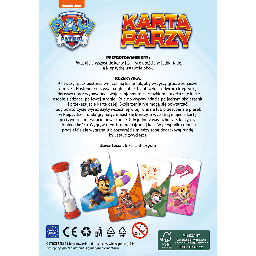 Trefl Gry Paw Patrol Paare Kartenspiel Trefl 02691 – Produktabbildung 2