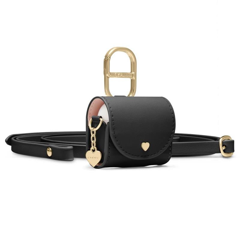 Spigen Cyrill Mini Bag - Hülle s páskem für Apple AirPods 4 (schwarz)