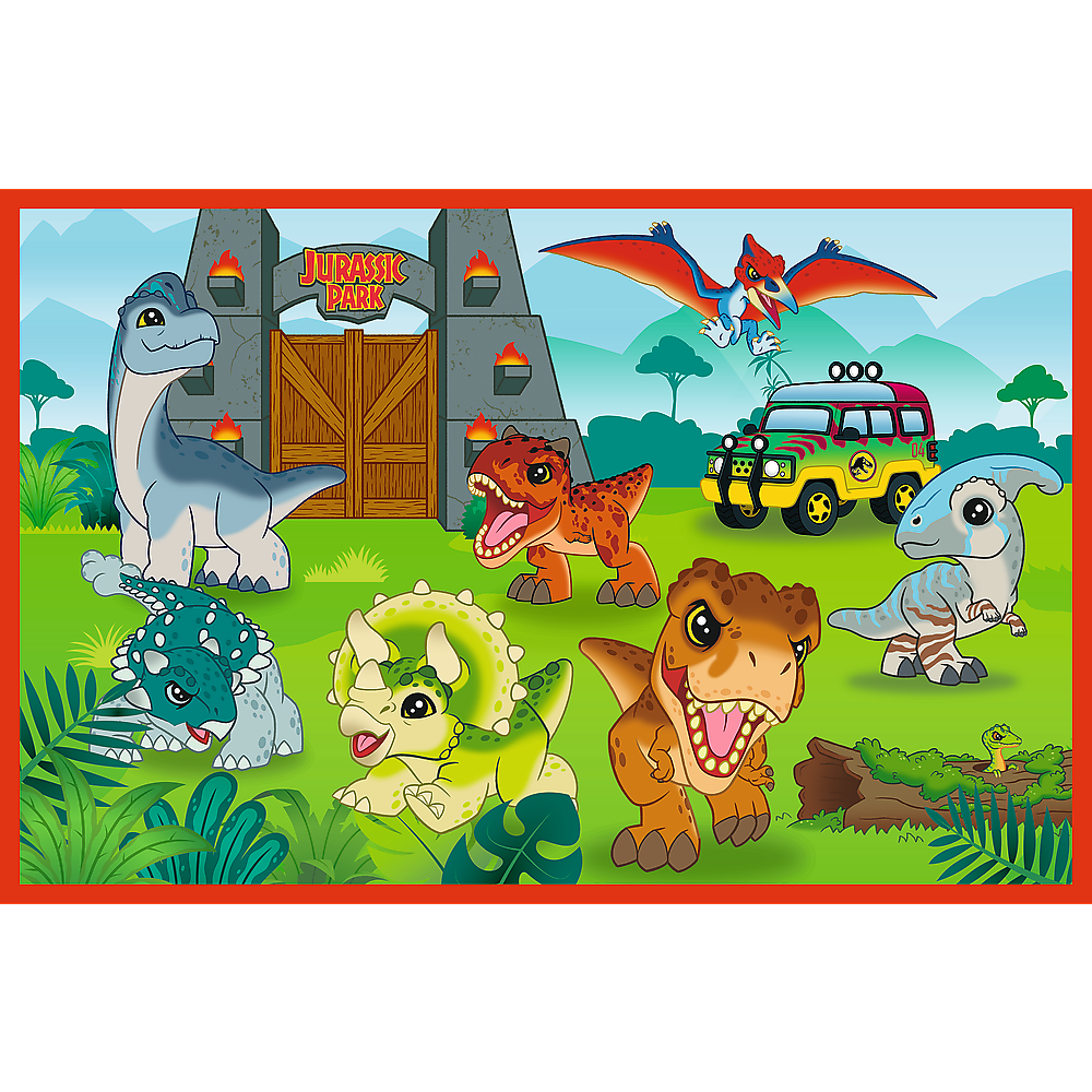 Puzzle - 2x24 - Kleine Dinosaurier - Universal Jurassic World Trefl 34437