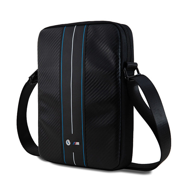 BMW Carbon Blue Stripes - Hülle für 8" Tablet (schwarz) – Produktabbildung 2