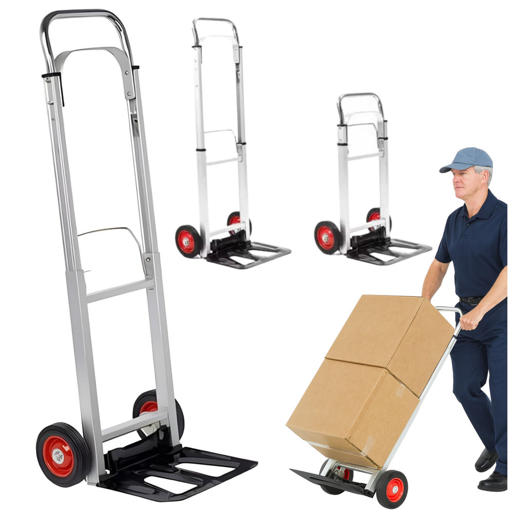LEAN Faltbarer Lagertransportwagen aus Aluminium, 90 kg