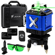 LEAN 4D Laser Level Plane 16 Linien Koffer 2 Batterien Blau