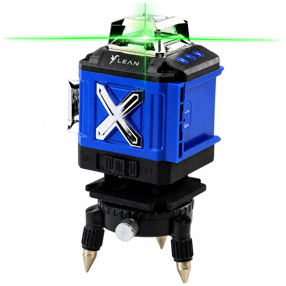 LEAN 4D Laser Level Plane 16 Linien Koffer 2 Batterien Blau – Produktabbildung 2