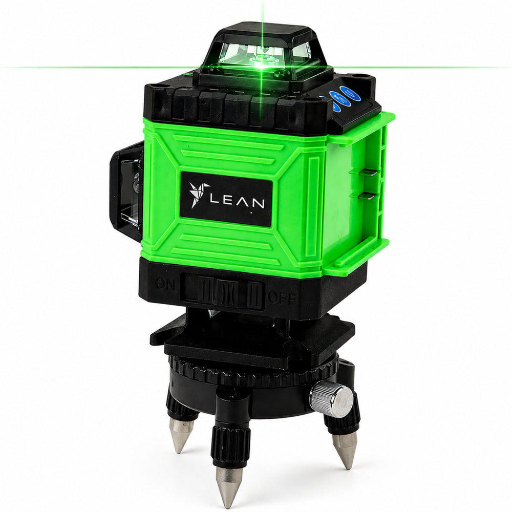 LEAN 4D Laser Level Plane 16 Linien Tasche 2 Batterien Grün – Produktabbildung 2