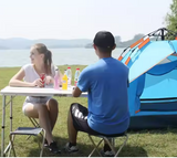 LEAN Klappbares Campingtisch-Set mit 4 Stühlen, Grau – Produktabbildung 12