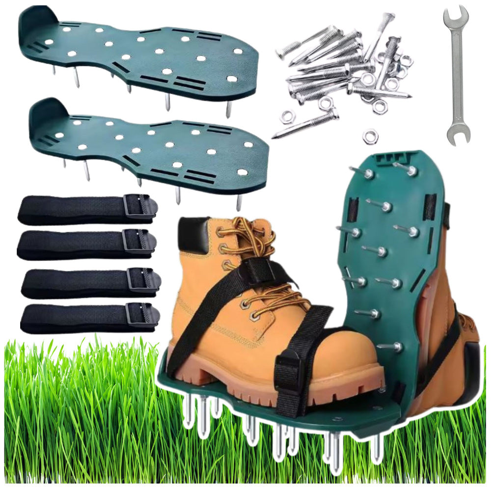 LEAN Vertikutierer-Schuhüberzüge mit Grasspikes