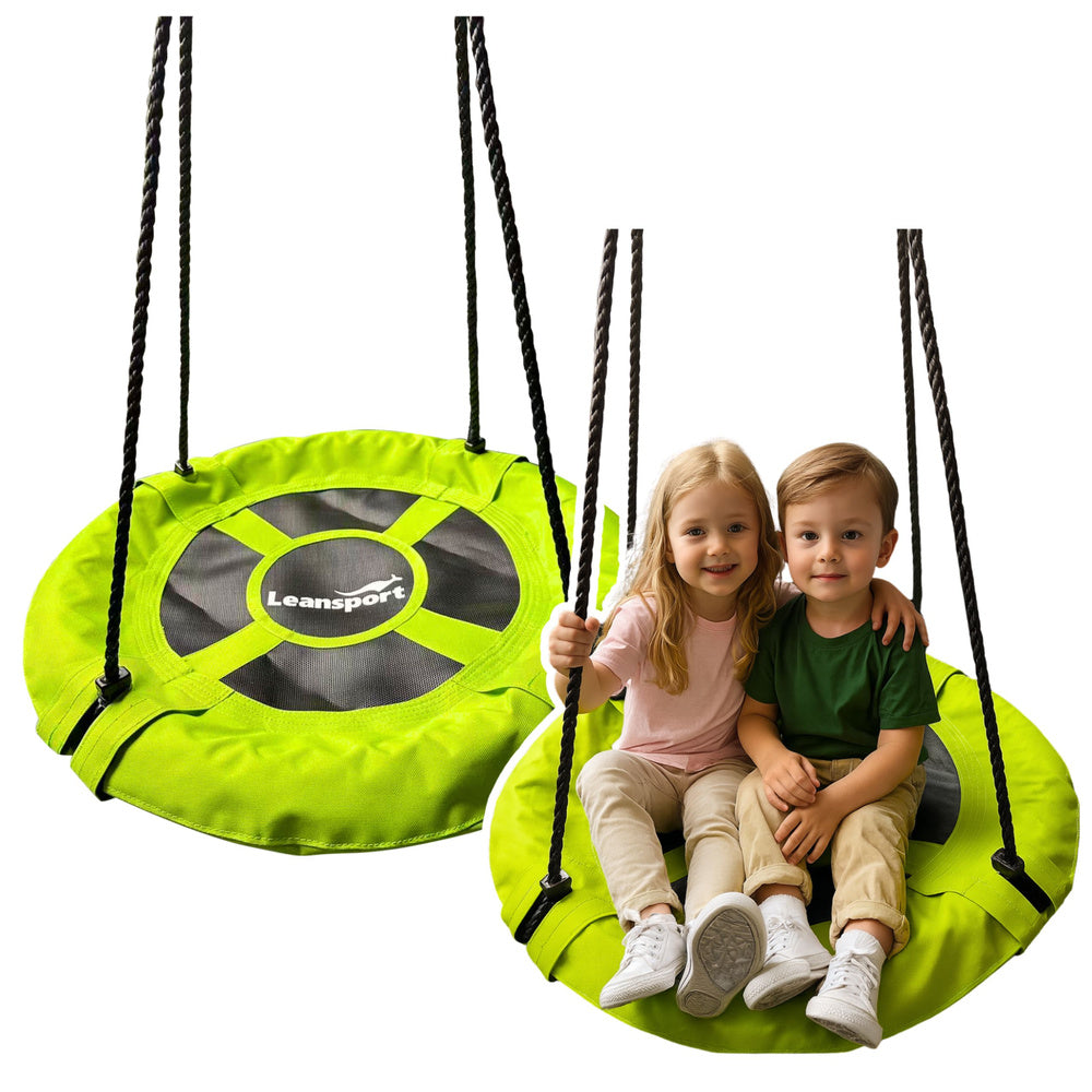 LEAN Sport Gartenschaukel Storchennest für Kinder Grün 60cm