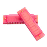 LEAN TOYS 10-Loch-Mundharmonika für Anfänger, rosa Etui – Produktabbildung 3