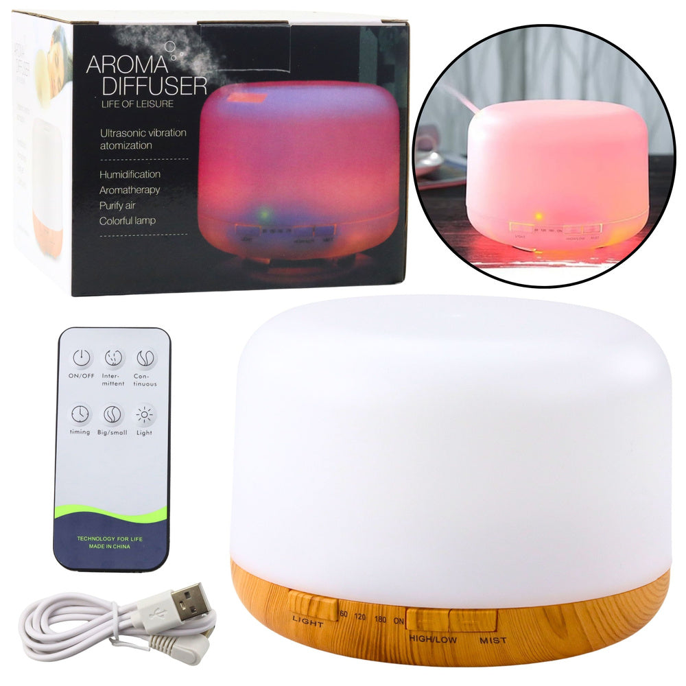 LEAN Luftbefeuchter Diffusor Aromatherapie LED Nachtlicht Fernbedienung 300ml