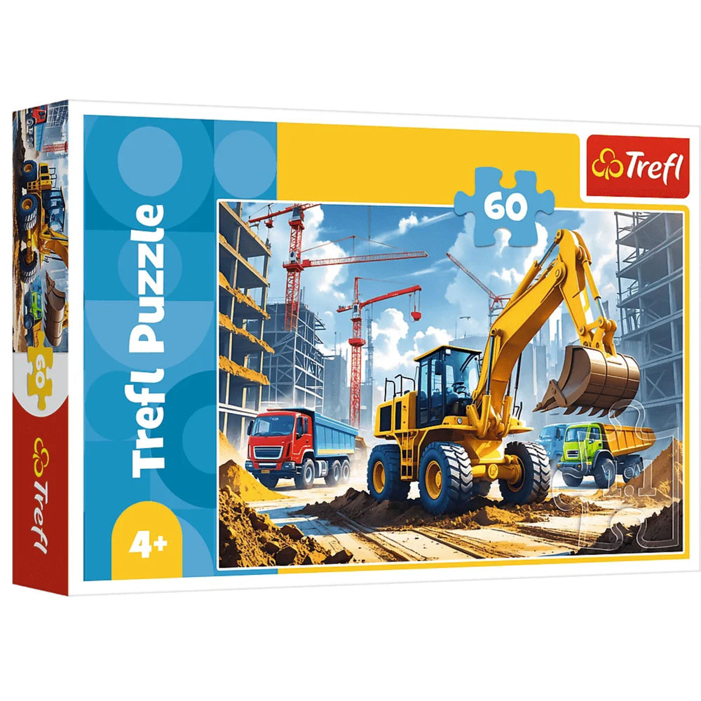 Trefl Puzzle Puzzle 60 - Trefl 17406 Baggerlader-Traktor