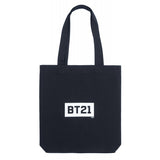 BT21 - Látková Einkaufs- Tasche 28x40 cm (schwarz) – Produktabbildung 2