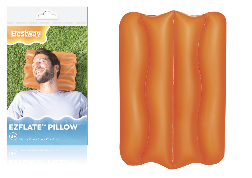 Aufblasbares Kissen 38 x 25 cm Orange Bestway 52127
