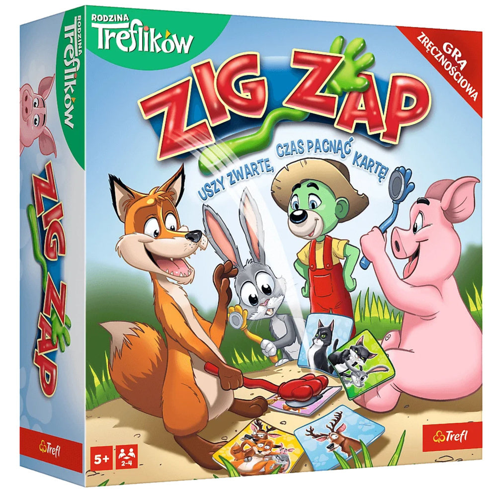 Trefl Gry SPIEL - ZIG ZAP Treflik Family Trefl 02821