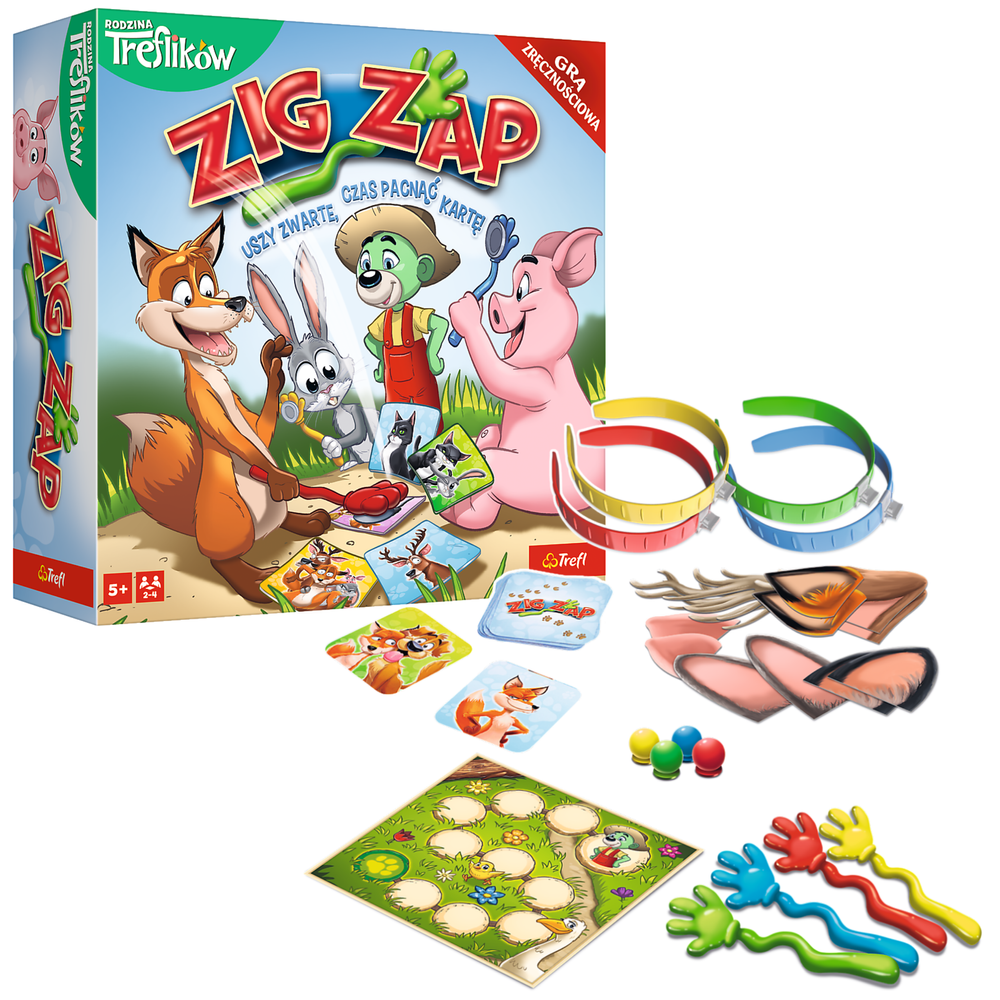 Trefl Gry SPIEL - ZIG ZAP Treflik Family Trefl 02821 – Produktabbildung 2