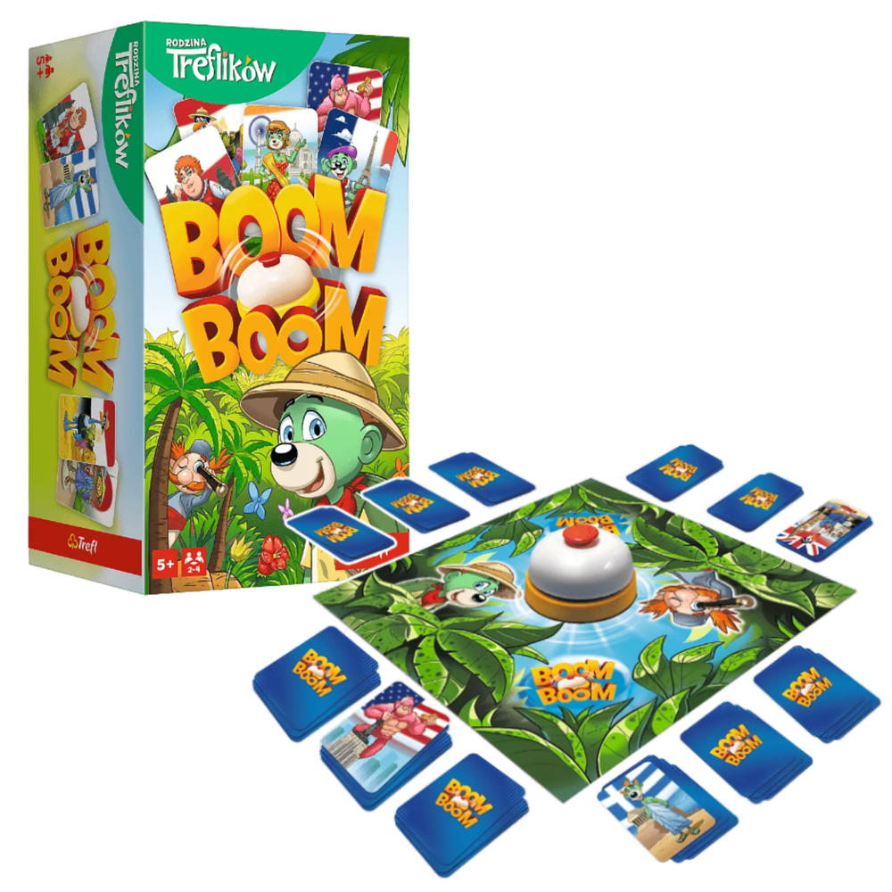 Trefl Gry 02822 SPIEL - Boom Boom Treflik Family Trefl