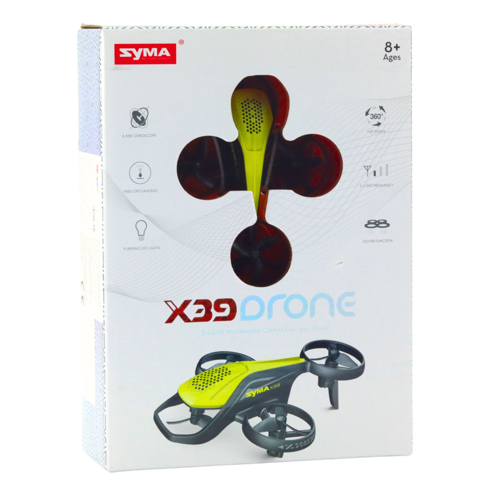 LEAN Toys Mini-RC-Drohne Syma X36 Vier-Achsen-Akrobatik Gelb – Produktabbildung 4