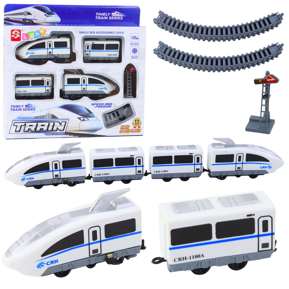 LEAN Toys City Express Elektro-Schnellzug, 13-gleisige Eisenbahn