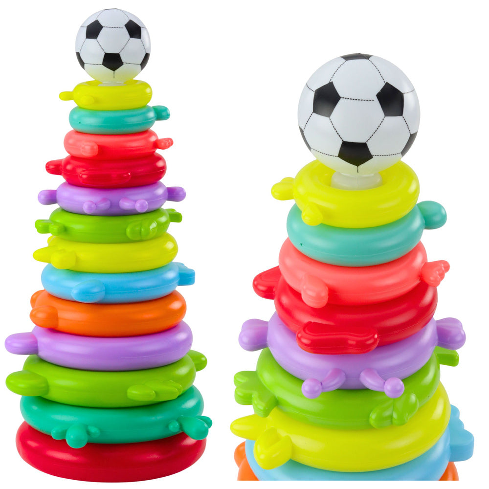 LEAN Toys Lernspielzeug Pyramiden-Puzzle-Ball-Aufkleber, 13 Level, farbenfroh
