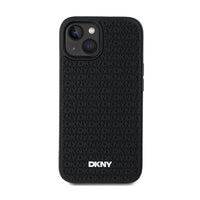 DKNY 3D Rubber Repeat Pattern - Hülle für iPhone 15 / 14 / 13 (schwarz) – Produktabbildung 3