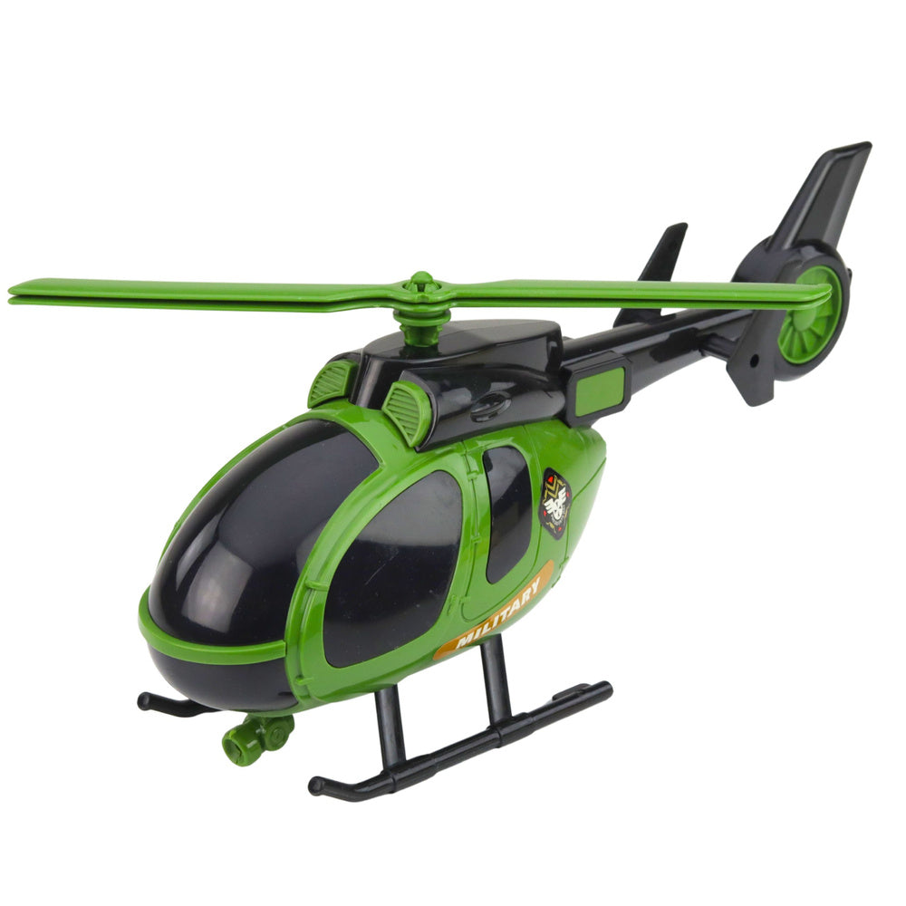LEAN Toys Militärset: Militär-LKW, Abschleppwagen, Auto, Hubschrauber, Lichter, Sound – Produktabbildung 4
