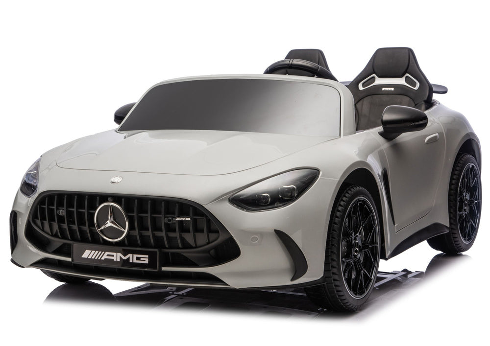 LEAN CARS Mercedes GT63 AMG DK-GT63 24V LCD Elektroauto, Hellgrau – Produktabbildung 2