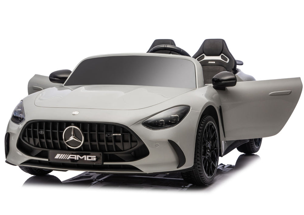 LEAN CARS Mercedes GT63 AMG DK-GT63 24V LCD Elektroauto, Hellgrau – Produktabbildung 5