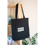 BT21 - Látková Einkaufs- Tasche 28x40 cm (schwarz) – Produktabbildung 4