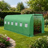 LEAN Folientunnel-Gartengewächshaus PRO Rahmen 25 mm 12 x 3 x 2 m 36 m² – Produktabbildung 6
