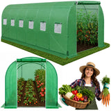 LEAN Folientunnel-Gartengewächshaus PRO Rahmen 25 mm 10 x 4 x 2 m 40 m²