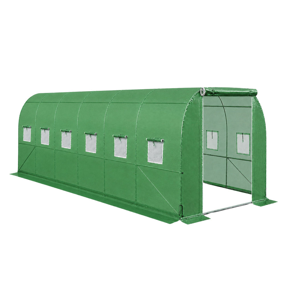 LEAN Folientunnel-Gartengewächshaus PRO Rahmen 25 mm 10 x 4 x 2 m 40 m² – Produktabbildung 12