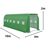 LEAN Folientunnel-Gartengewächshaus PRO Rahmen 25 mm 10 x 4 x 2 m 40 m² – Produktabbildung 5