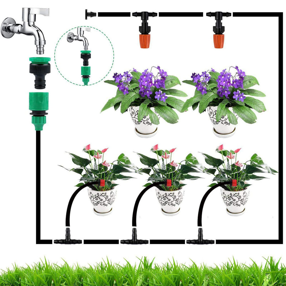 LEAN Automatisches Garten-Tropfbewässerungssystem-Set 55 m + 15 m, 386 Teile – Produktabbildung 2