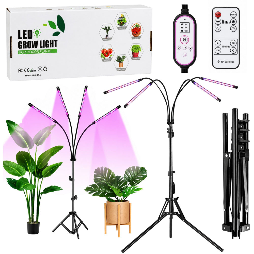 LEAN LED-Lampe für den Anbau von Nutzpflanzen und die Beleuchtung von Pflanzen, 4-teiliger Ständer