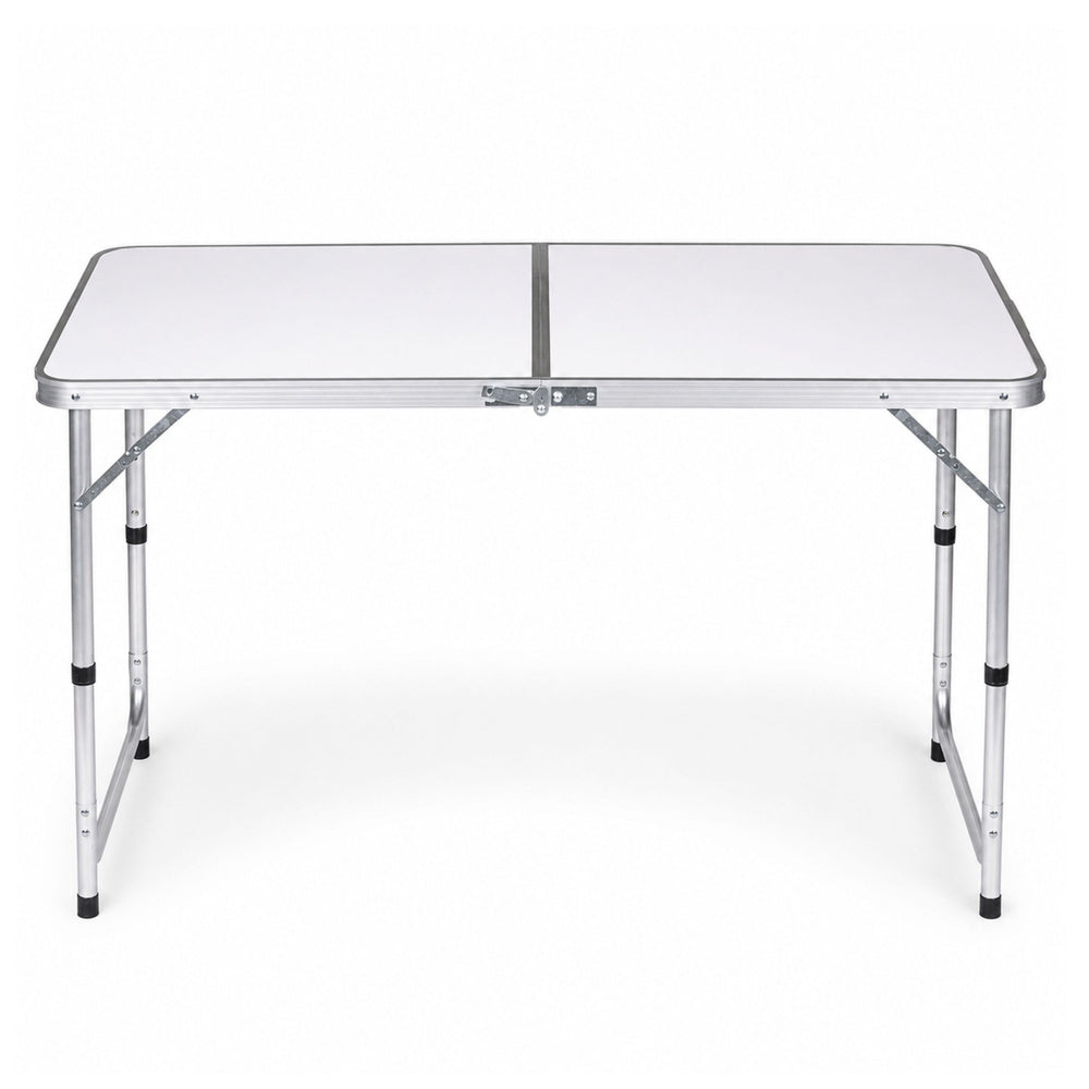 LEAN Klappbarer Campingtisch, höhenverstellbar, Koffer, weiß – Produktabbildung 2