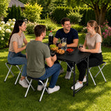 LEAN Campingmöbelset, Klapptisch, 4 Hocker, schwarzer Koffer – Produktabbildung 6