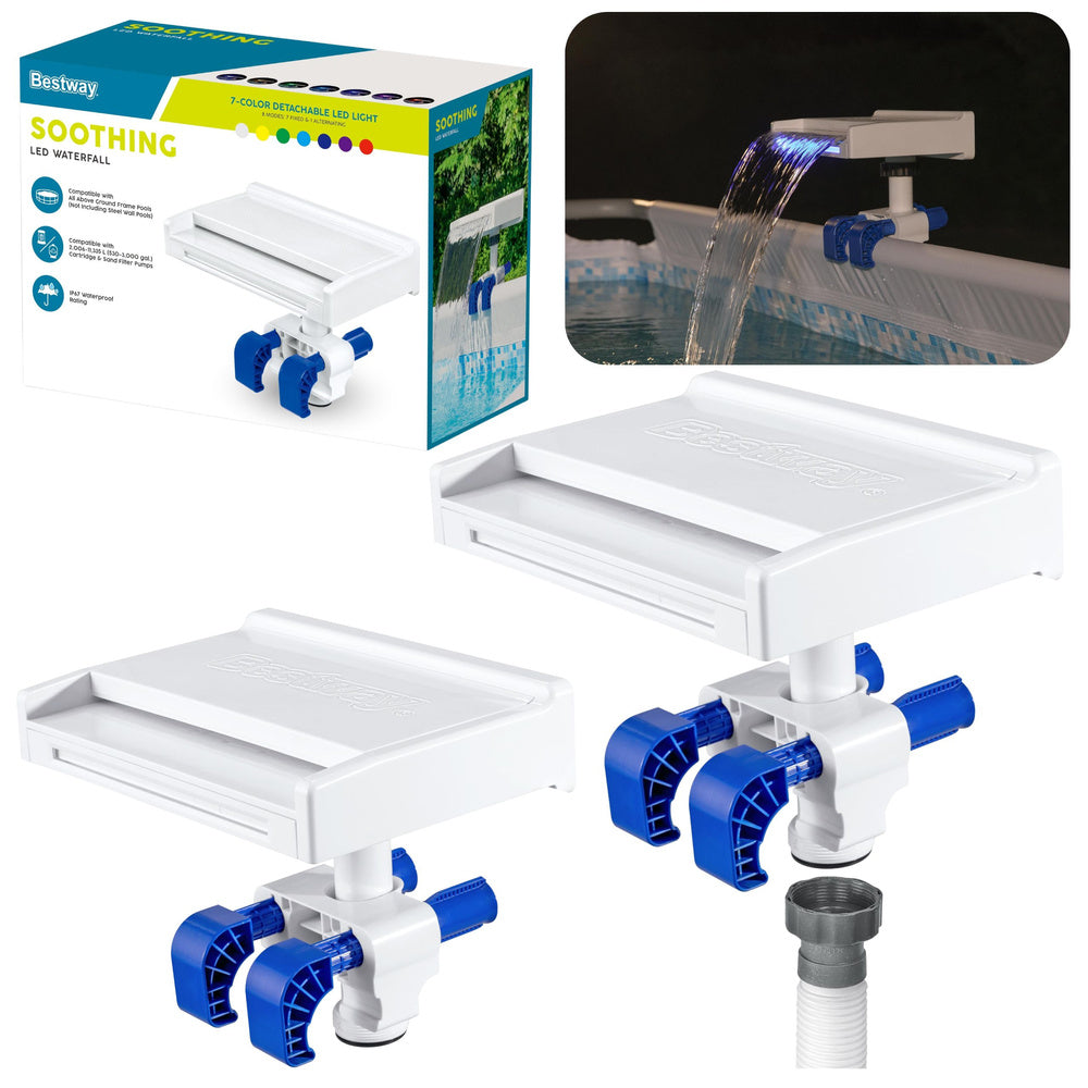 LED-Poolbrunnen, 7 Farben, 8 Modi, IP67, Bestway 58619