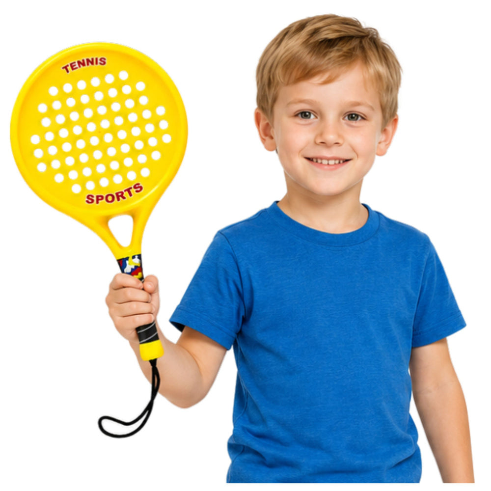LEAN Toys Sportset für Beach- und Gartentennis, Schläger, Schaumstoffball – Produktabbildung 2