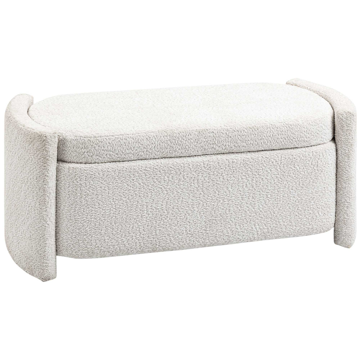 HOMCOM Sitzbank mit Stauraum Flurbank Schuhbank, gepolstert, 105 cm x 44 cm x 45,5 cm. Creme/Beige