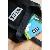 BT21 - Látková Einkaufs- Tasche 28x40 cm (schwarz) – Produktabbildung 5