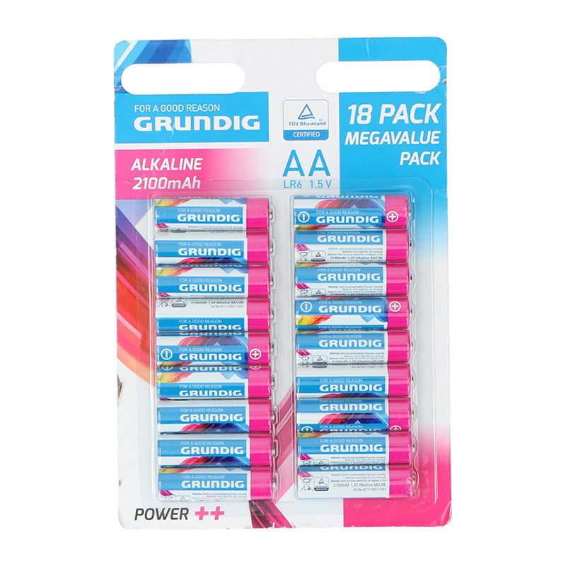Grundig - Set alkalických baterií AA / LR6 1,5 in 18 Stk