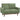 HOMCOM 2-Sitzer-Sofa, 134 cm Cord-Sofa mit Taschenfedern, dicker Rückenlehne, Holzlatten-Akzent, Grün