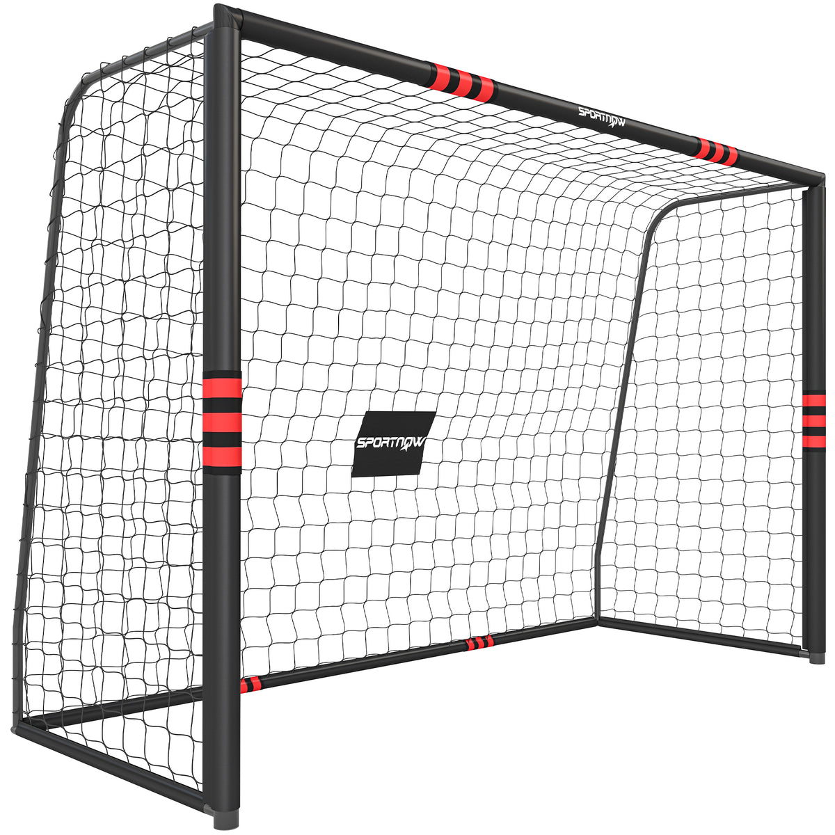 Fußballtor für Garten 300 x 200 cm Robustes Outdoor Tor mit Tornetz Polsterung Erdhaken Anti-Rost