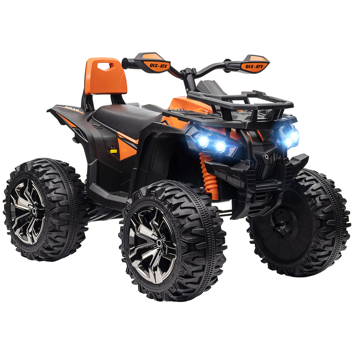 HOMCOM 12V Kinderfahrzeug mit Vorwärts-, Rückwärtsfunktion, MP3-Musikplayer, Scheinwerfer, 3-8 km/h, 3-5